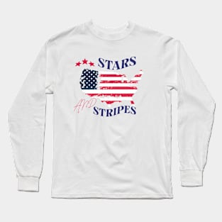 Stars and Stripes Long Sleeve T-Shirt